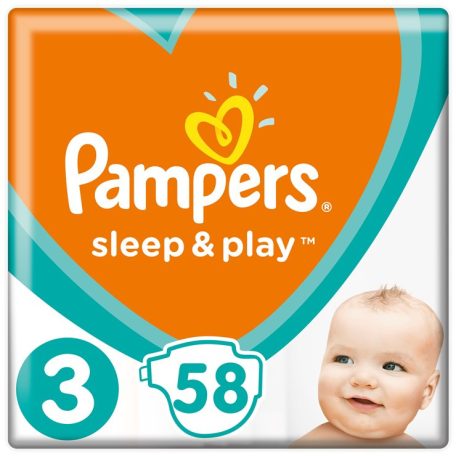 Pampers sleep&play nadrágpelenka 3 midi 6-10kg 58db