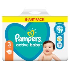   Pampers active baby giant pack nadrágpelenka 3 midi 6-10kg 90db