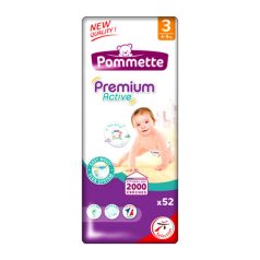   POMMETTE PREMIUM ACTIVE PELENKA GUMISDEREKÚ (3-AS) 4 - 9 KG (52 DB/CS)