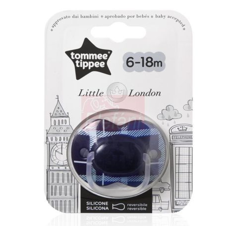 Tommee Tippee Little London játszócumi 6-18 hó fiú