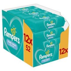 Pampers Fresh clean popsitörlő 52 lap 12db