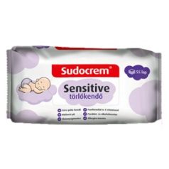 Sudocrem sensitive popsitörlő 55lap