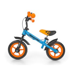   Gyerek futóbicikli Milly Mally Dragon fékkel narancssárga - kék