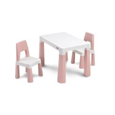 Monti gyerekasztal+szék rózsaszín