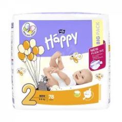 Bella Happy nadrágpelenka 2 Mini 3-6 kg 78db