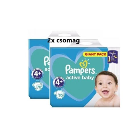 Pampers Active Baby nadrágpelenka 4 maxi plusz 10-15kg 152db