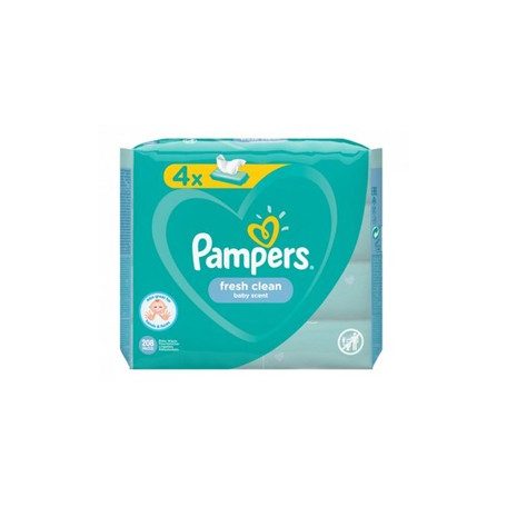 Pampers fresh clean popsitörlő 4×52 lap