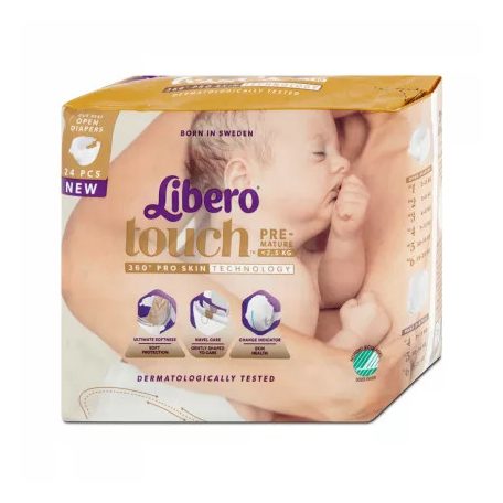 Libero Touch pelenka koraszülött 0-2,5kg 24db