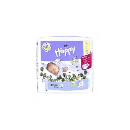 Bella Happy nadrágpelenka 1 Newborn 2-5 kg 78db