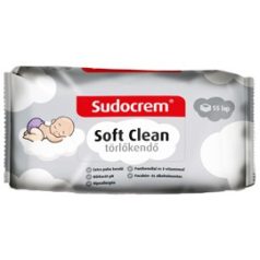 Sudocrem Soft clean törlőkendő 55lap 10db/csomag