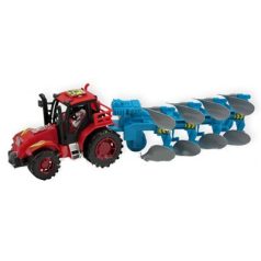Játék traktor ekével 60 cm