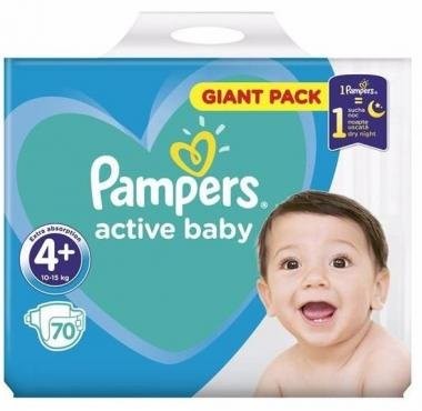 Pampers active baby giant pack nadrágpelenka 4 maxi plusz 10-15kg 70db